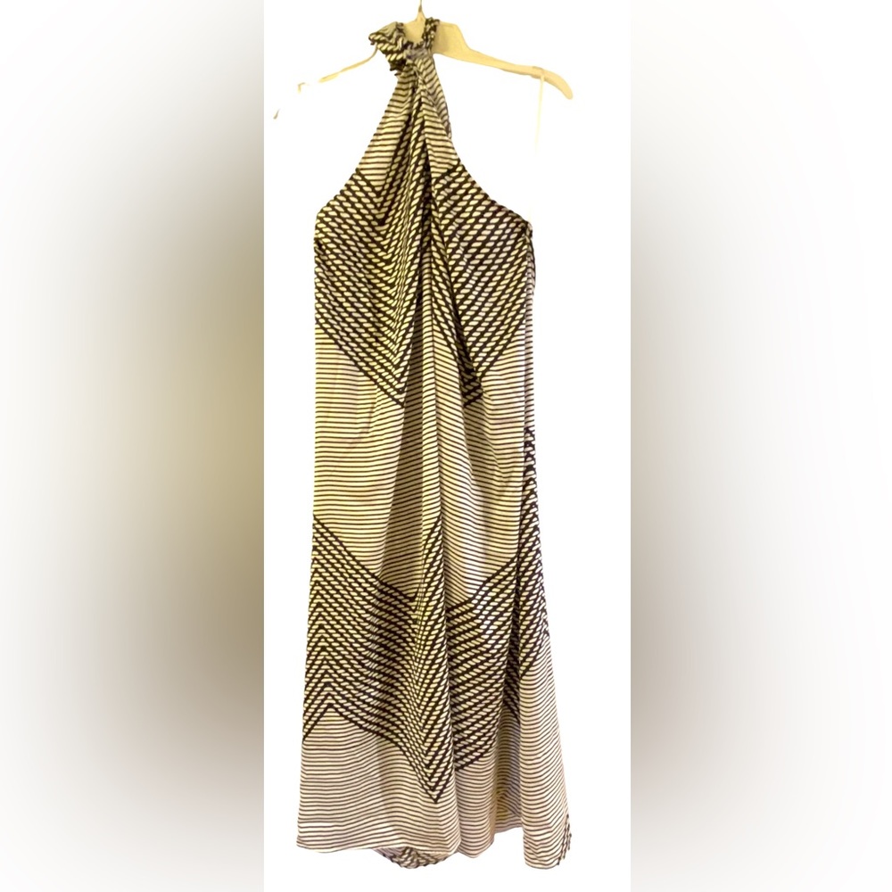 Banana Republic Factory 100% Polyester Midi Halter Dress.